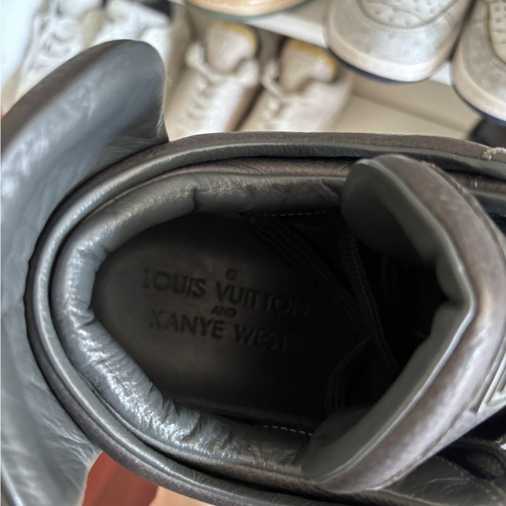 Louis Vuitton Dark Leather Sneakers